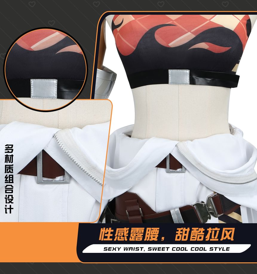 Feravin - Zenless Zone Zero Koleda Belobog Cosplaykostuum / Pruik / Rekwisiet / Set