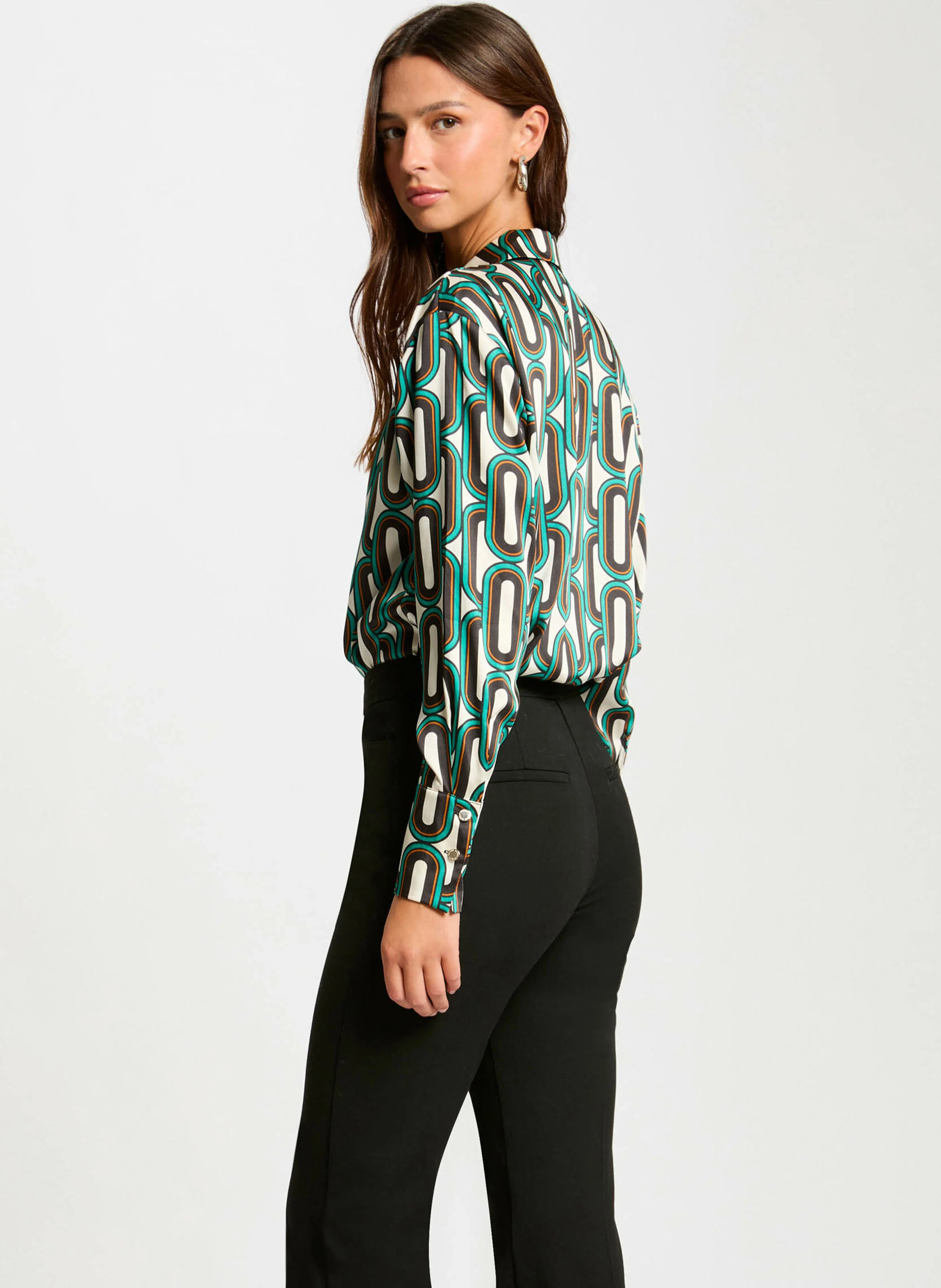 CINO.F - Chemise droite imprimée| Multicolore