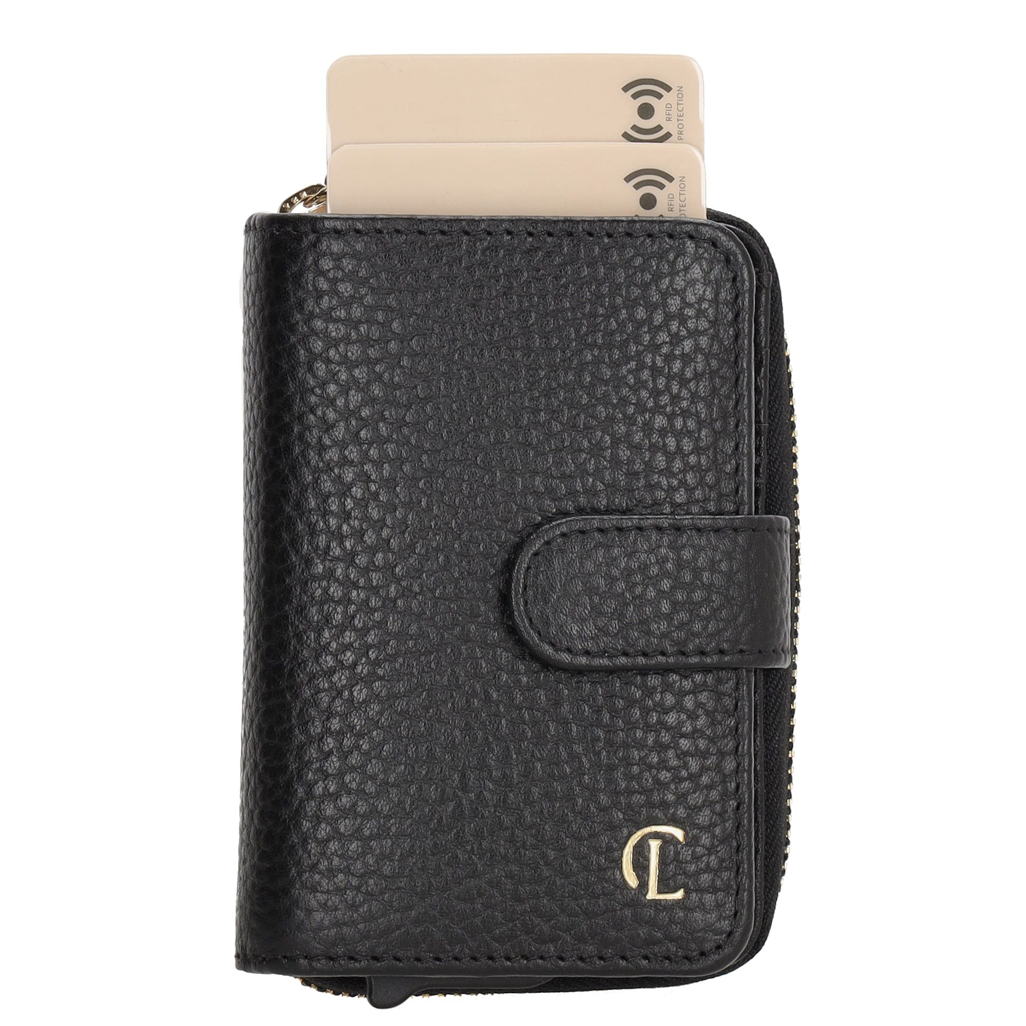 Charm London Washington Creditcard Etui Rits Zwart