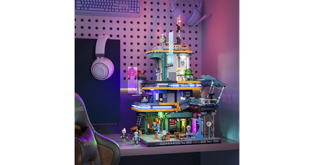 LumibricksCyberpunk Neoncity - Apartment Constructiespeelgoed  (F9042)