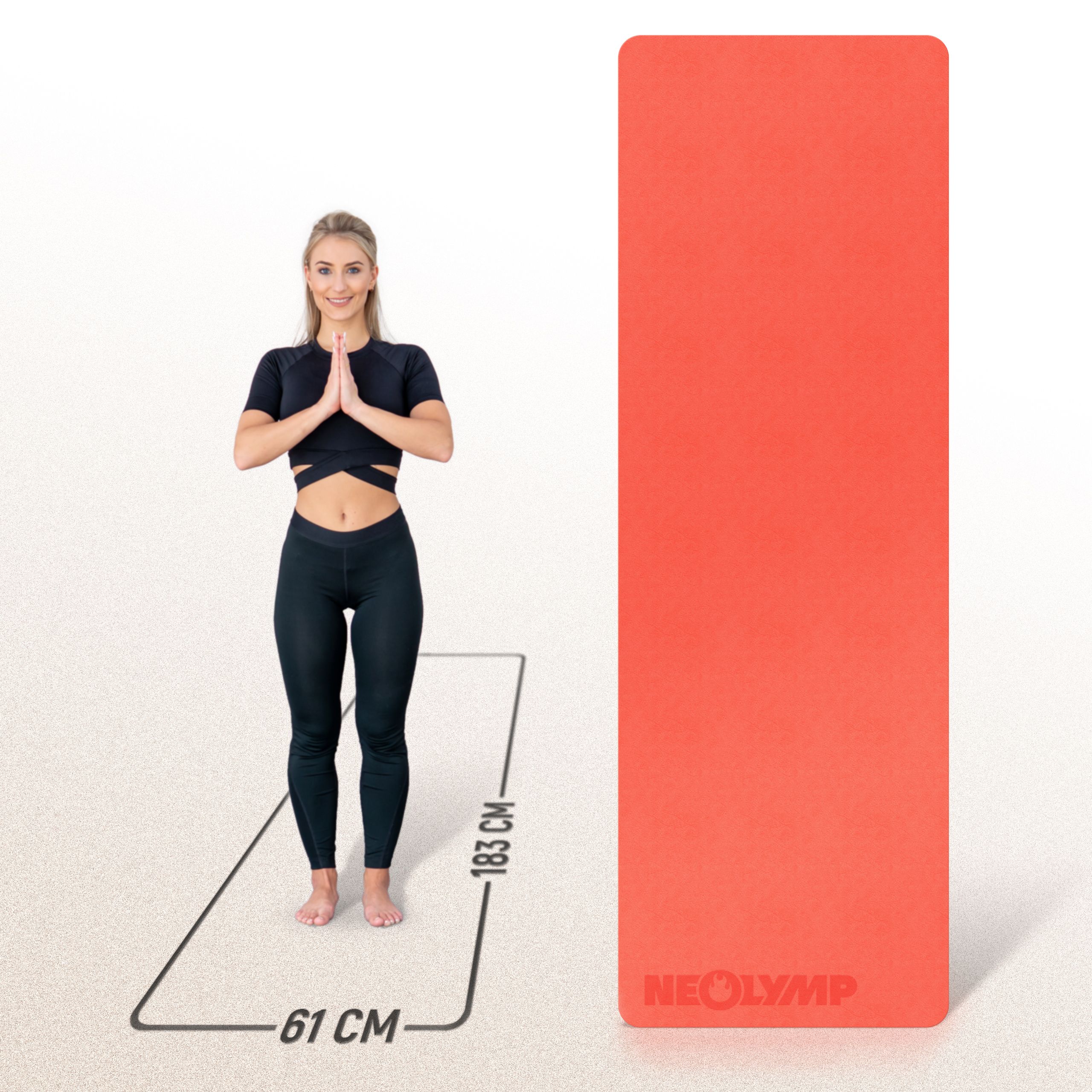 NEOLYMP Yogamatte Rot