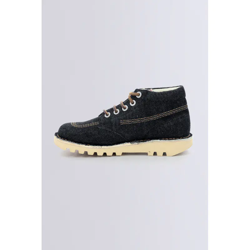 Kick hi Noir BOTTINES Textile Homme