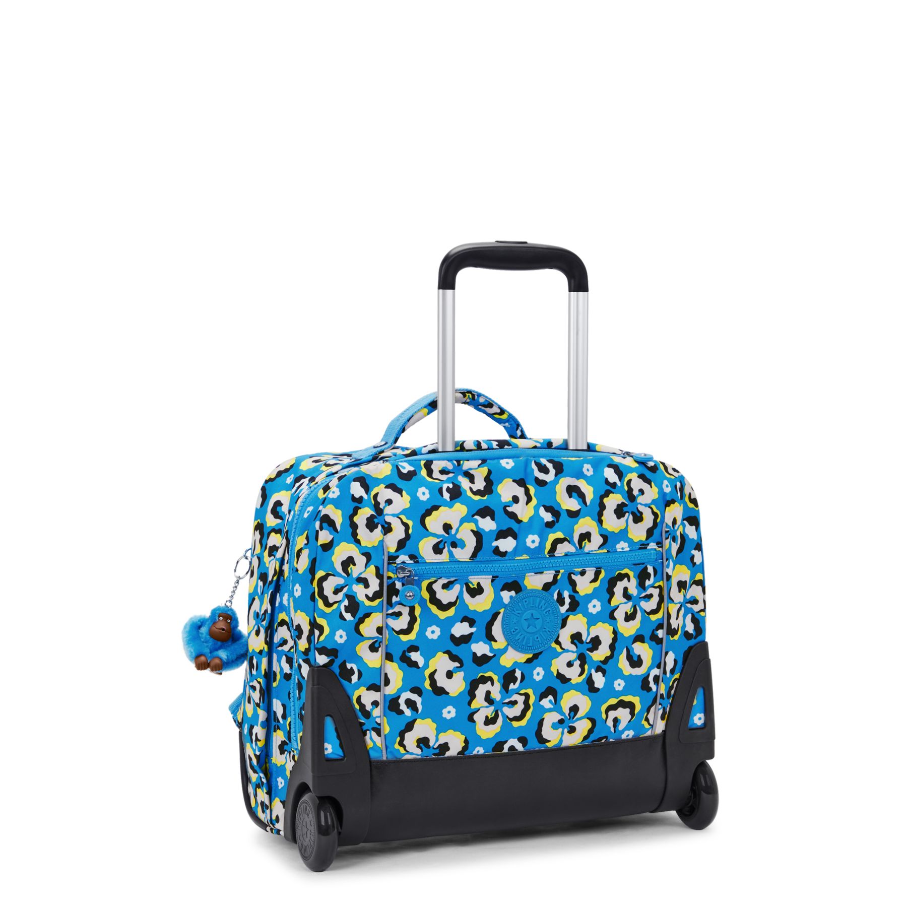 GIORNO Grand sac à dos à roulettes avec compartiment pour ordinateur - Leopard Floral