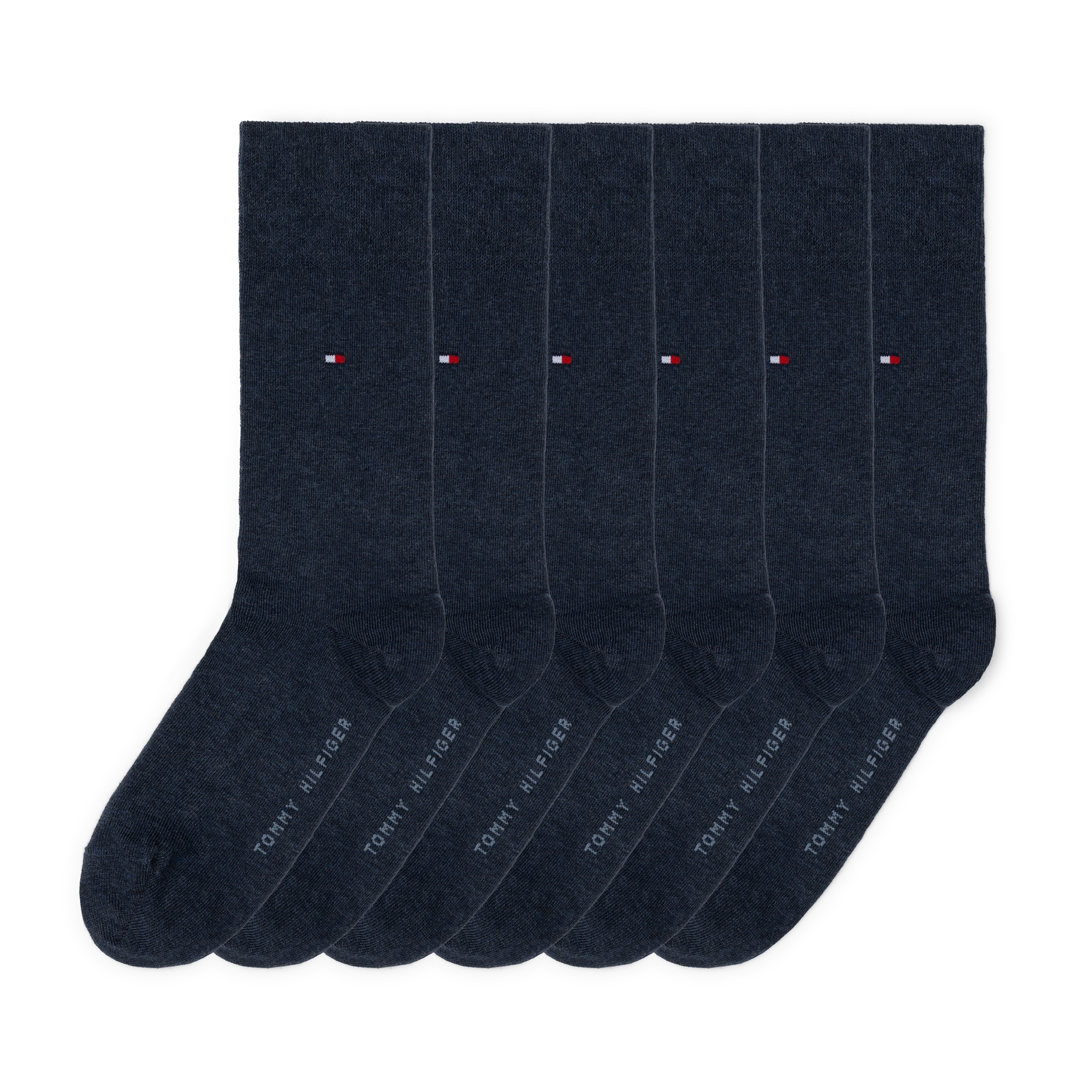 Tommy Hilfiger Socken »TH MEN SOCK 6P ECOM« Packung, 6 Paar, 6 Paar tlg. Gekämmte Baumwolle, atmungsaktiv, druckfreier Bund