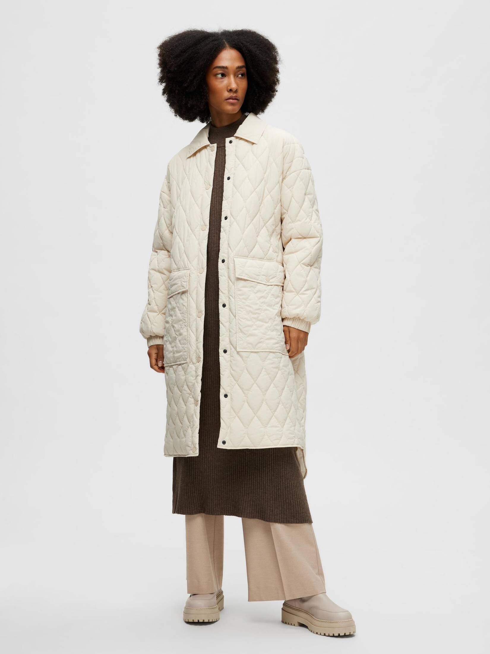 Selected Femme| Damen Steppmantel SLFMIA QUILTED COAT B