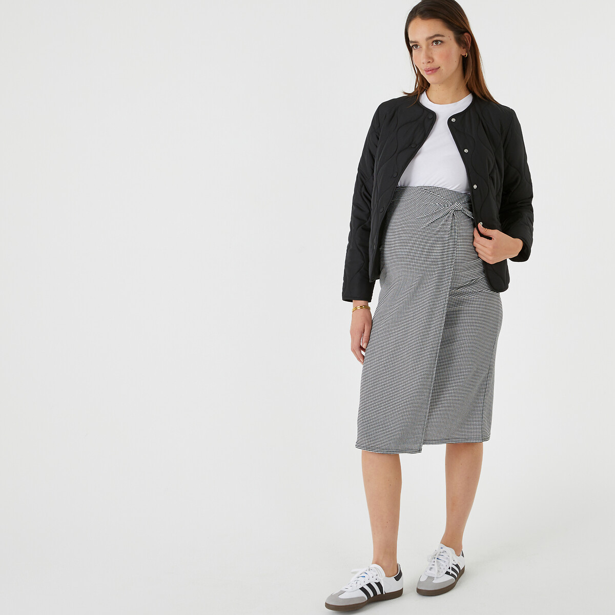 COLEÇÕES LA REDOUTE<br>Saia de maternidade com efeito envelope, em jérsei