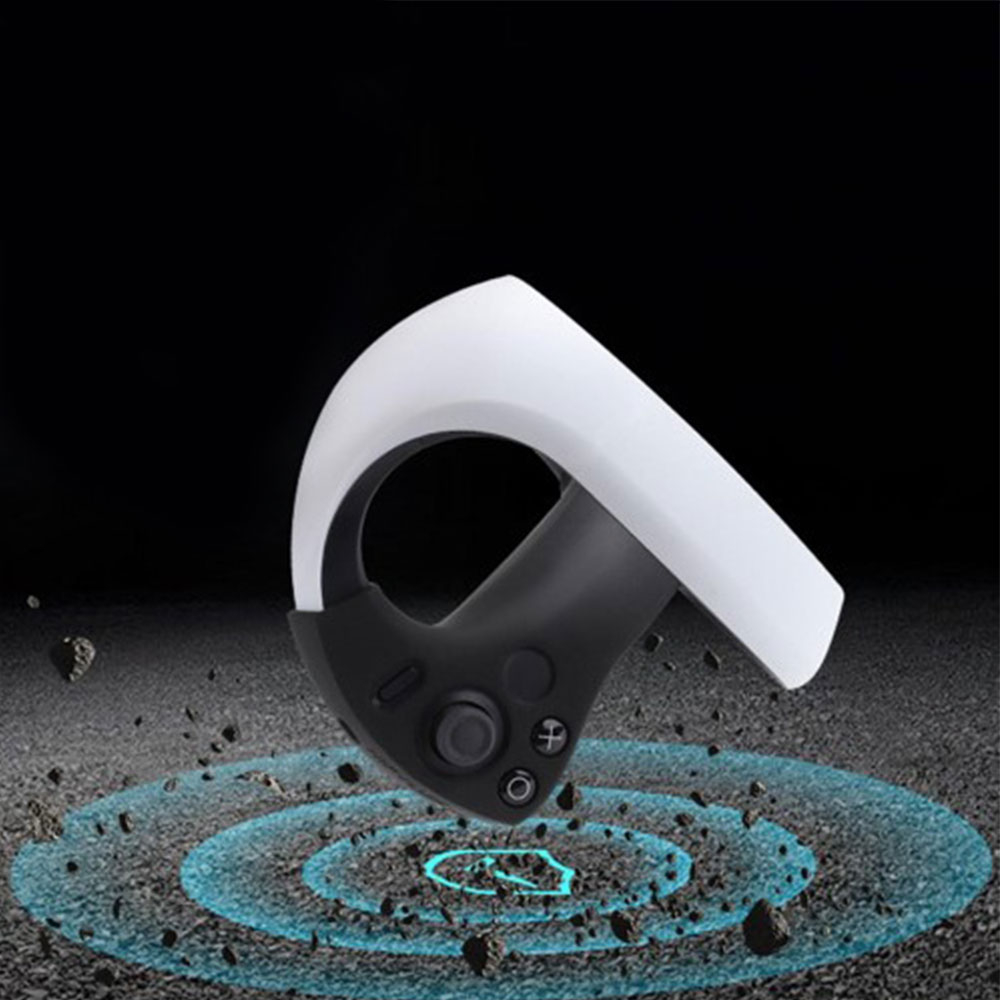 (2er Set) Sony PlayStation VR2 Controller Silikon Grip Schutzhülle - Weiss