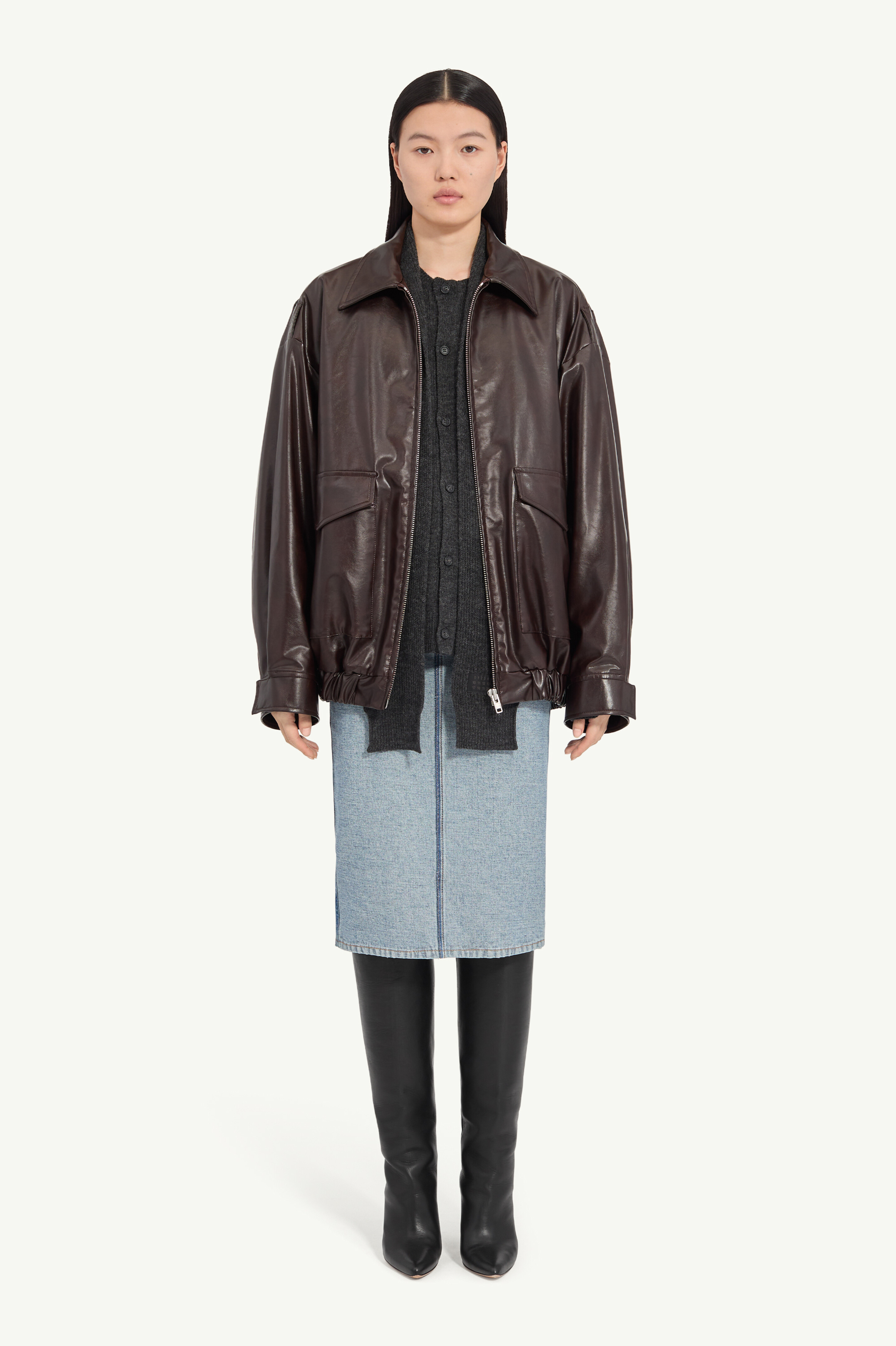 Veste en simili cuir pour homme | MM6