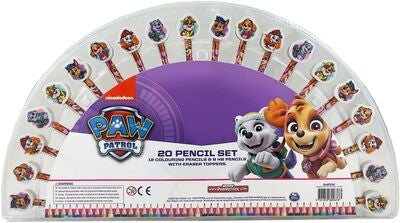 Paw Patrol Pennesett med Viskelær 20-Pack