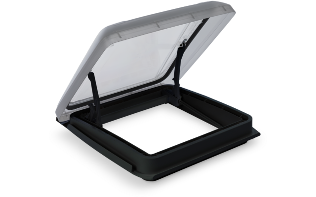 MPK VisionStar M LED Dachhaube ohne Dauerbelüftung mit LED-Beleuchtung 400 x 400 mm schwarz