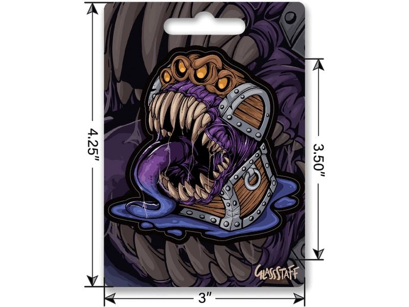 Glass Staff Terrible Mimic Sticker Mehrfarbig Aufkleber für RPG-Fans