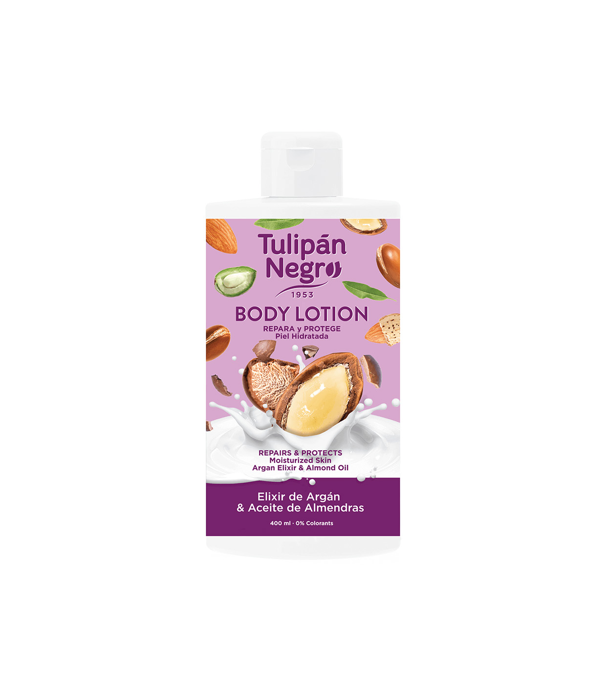 Tulipán Negro - Loção Corporal - Elixir de Óleo de Argan e Amêndoa