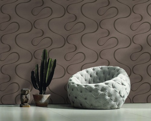 Vliesbehang 53337 Colani VISIONS abstract bruin