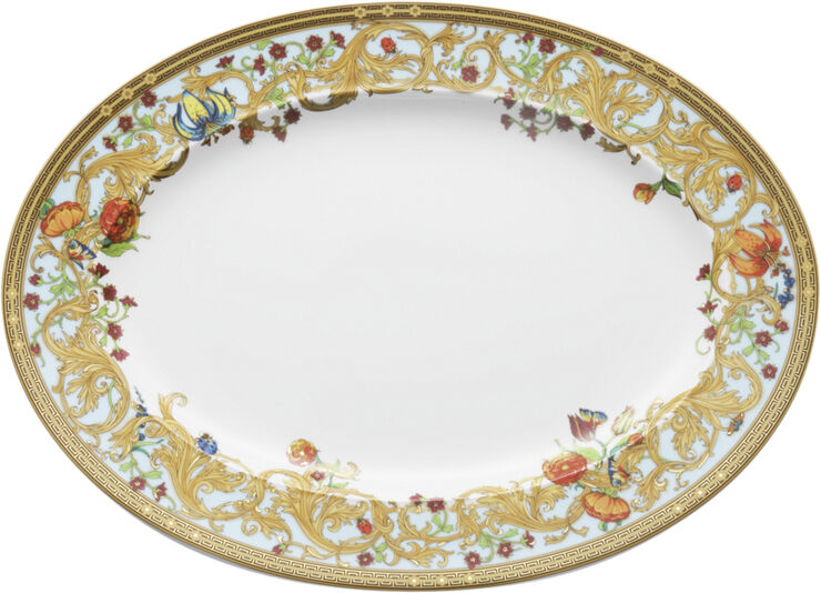 Versace Platter 34cm, Le jardin de Versace, Ikarus Flerfarvet