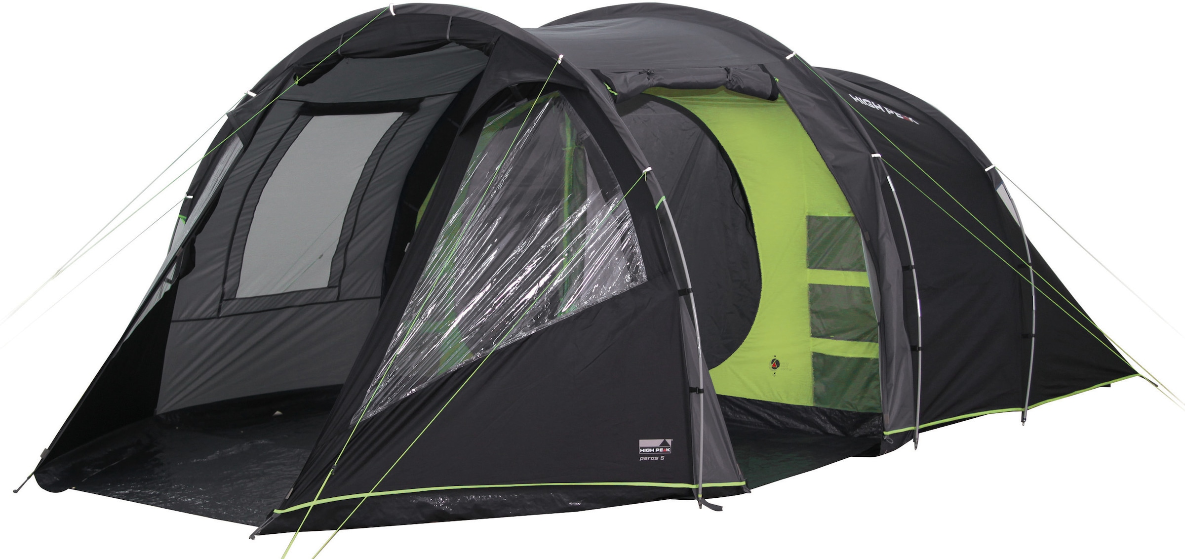 High Peak Tunnelzelt »Paros 5« 5 Personen Set, mit Transporttasche,