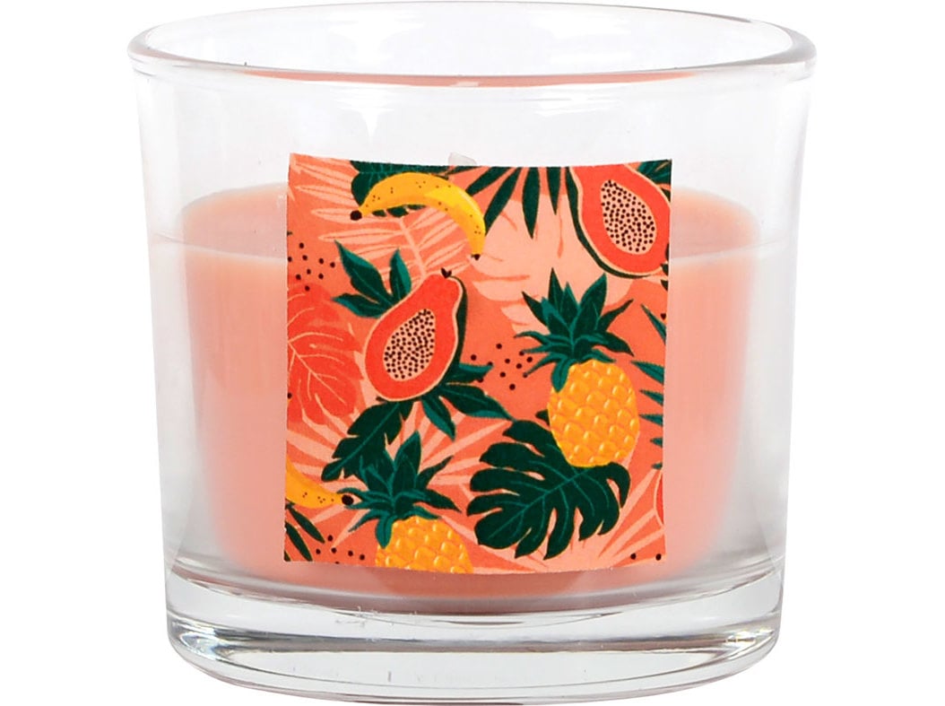 VELA AROMÁTICA ACTUEL VIDRO FRUTOS TROPICAIS
