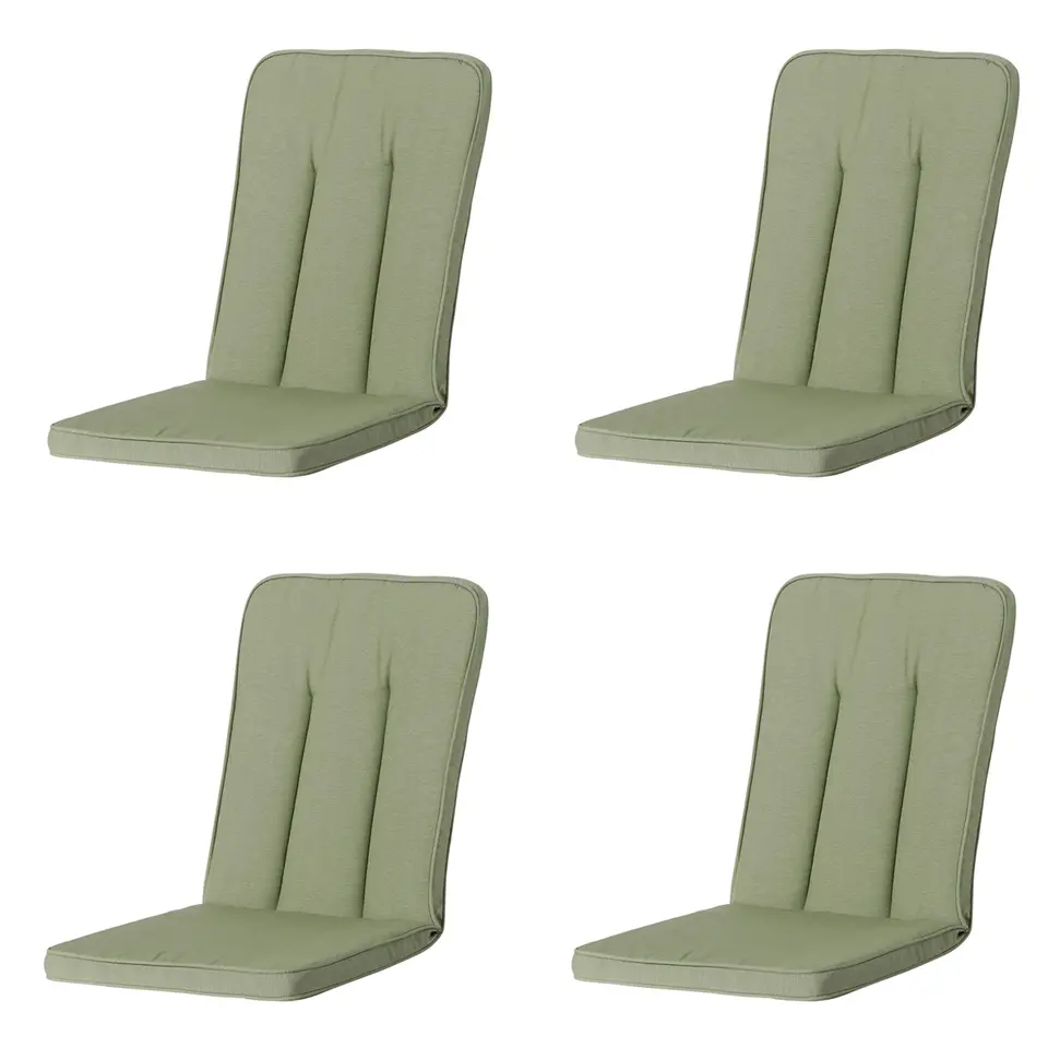 Madison - Tuinkussen Exelsior Panama sage - Ca. 110x48 cm - Set van 4