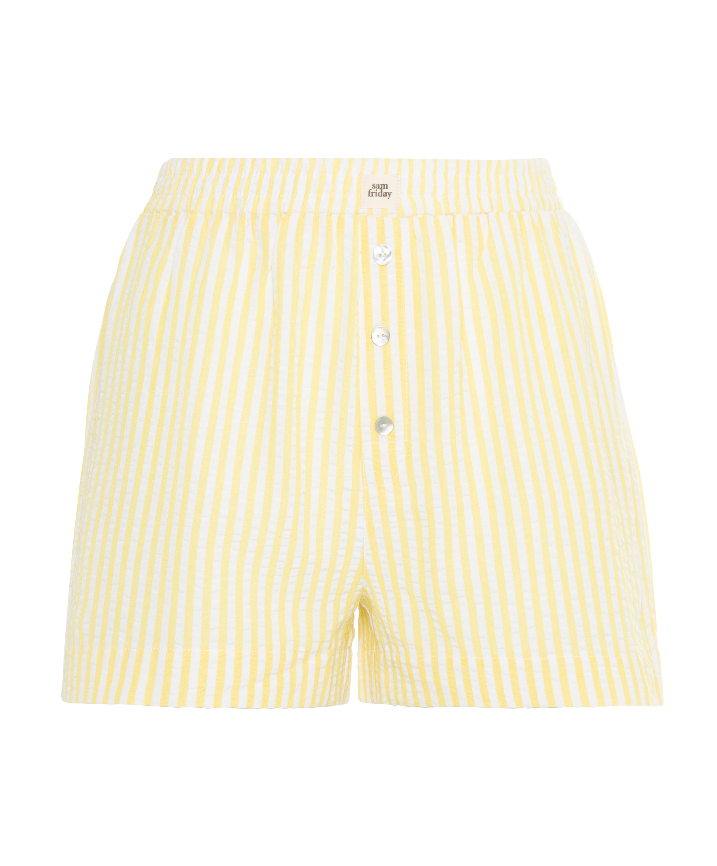 Sam Friday Dames pyjamashorts geel