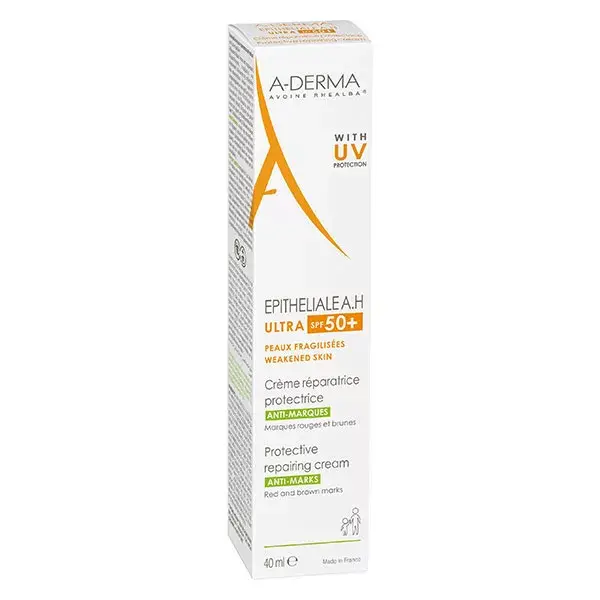 A-Derma Epitheliale AH Creme Reparador Ultra Protetor Anti-Marcas FPS 50+ 40ml