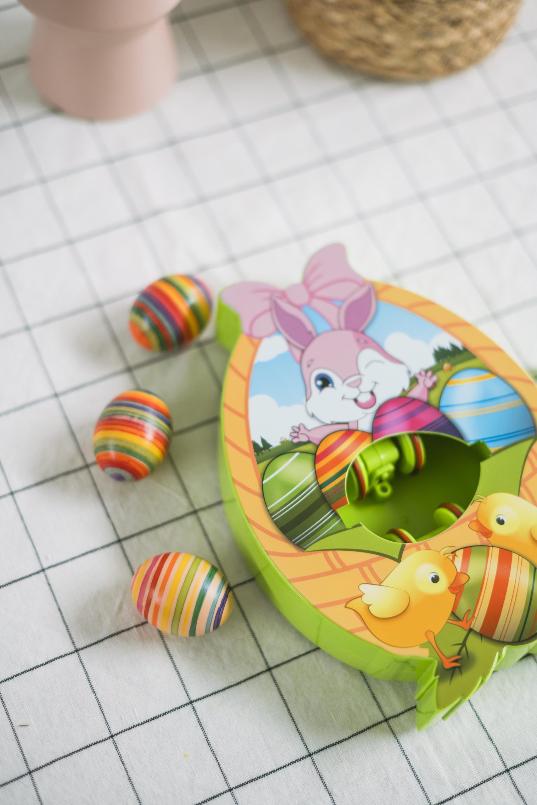 (12-tlg. Set) Eier Malmaschine DIY Ostereier Mal Kit mit Spinner   Stifte (Batteriebetrieben)