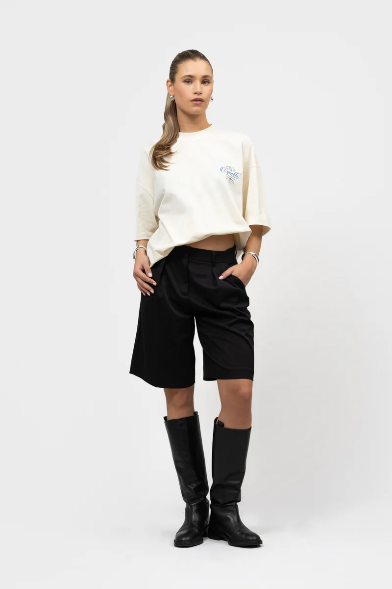 Equalité Yuki Boxy T-Shirt 2.0 Dames Gebroken Wit