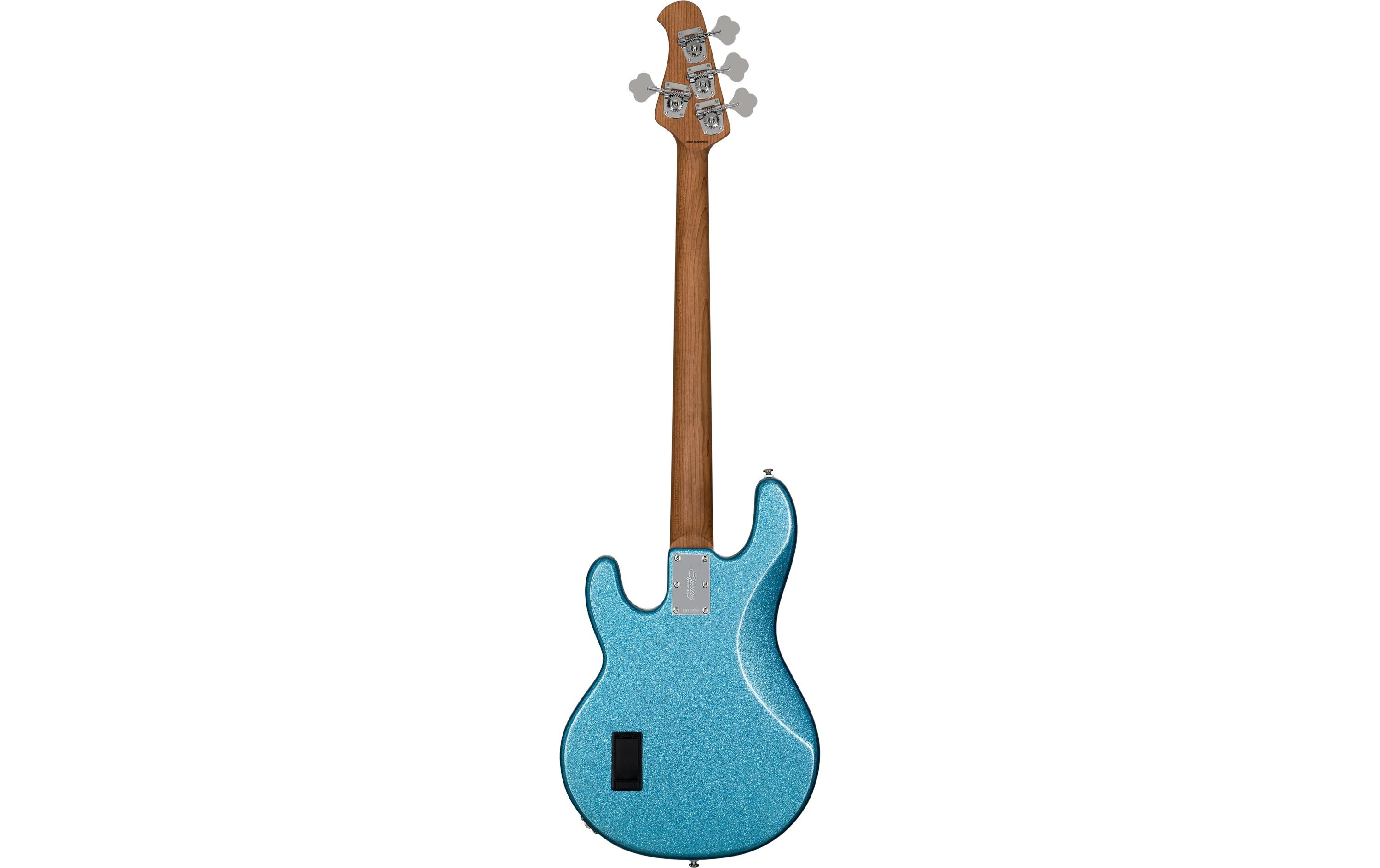 E-Bass StingRay Ray34 Blue Sparkle<br>4-seitiger Bass mit Aktivelektronik und einem Humbucker