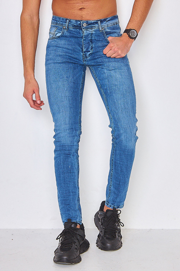 Jeans skinny bleu clair usé / Project X - TP21023