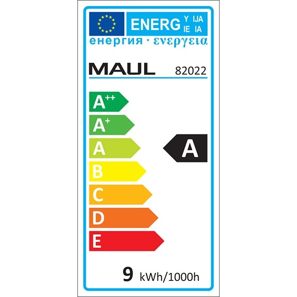 Lampe bureau maul pure classe a bras et tete aluminium      reglage 7 positions cordon    1.5m bras extensible 185cm