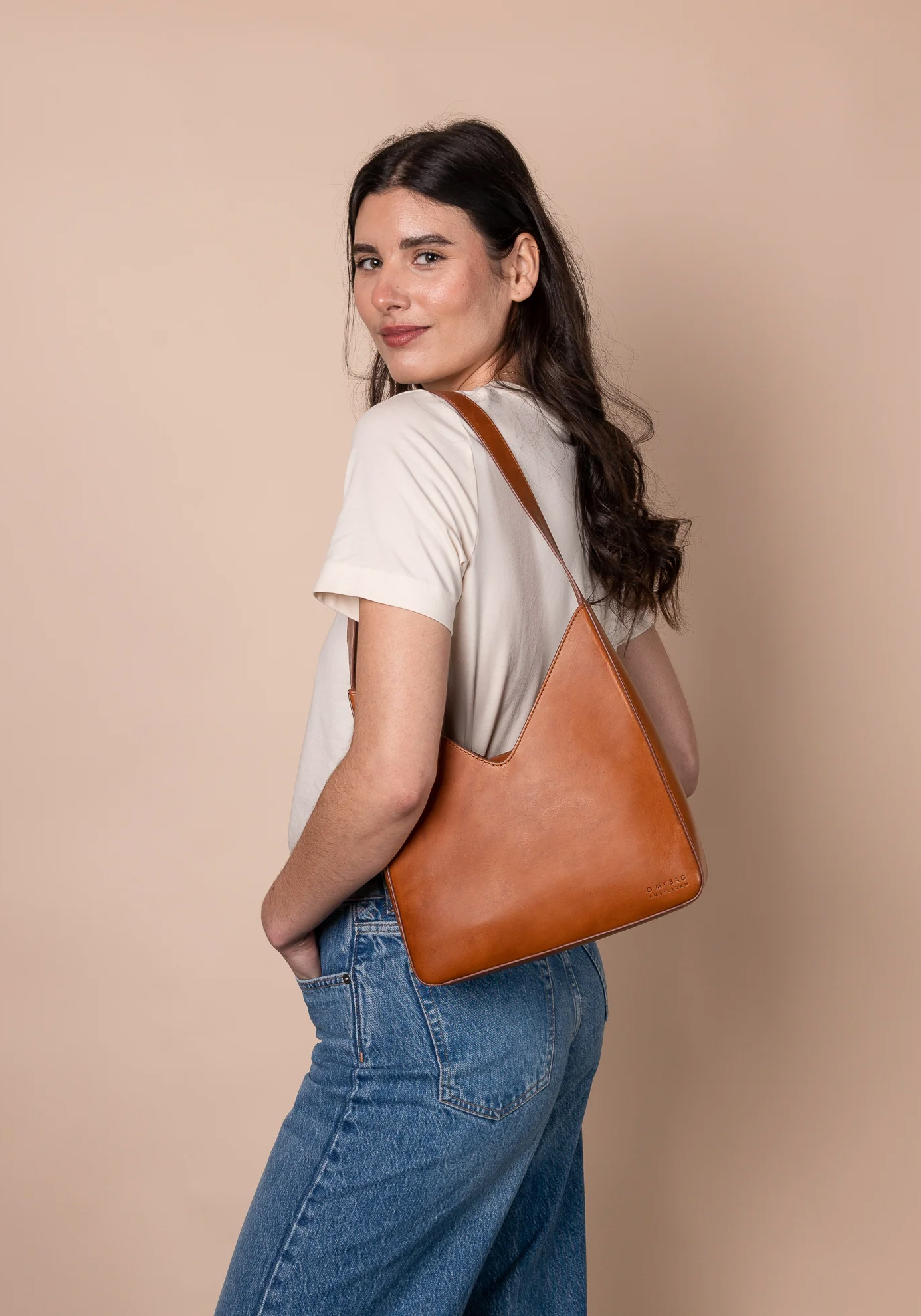 O My Bag Handtasche Vicky Classic Leather Cognac