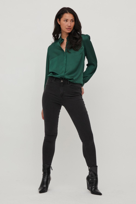 Vila groene dames blouse