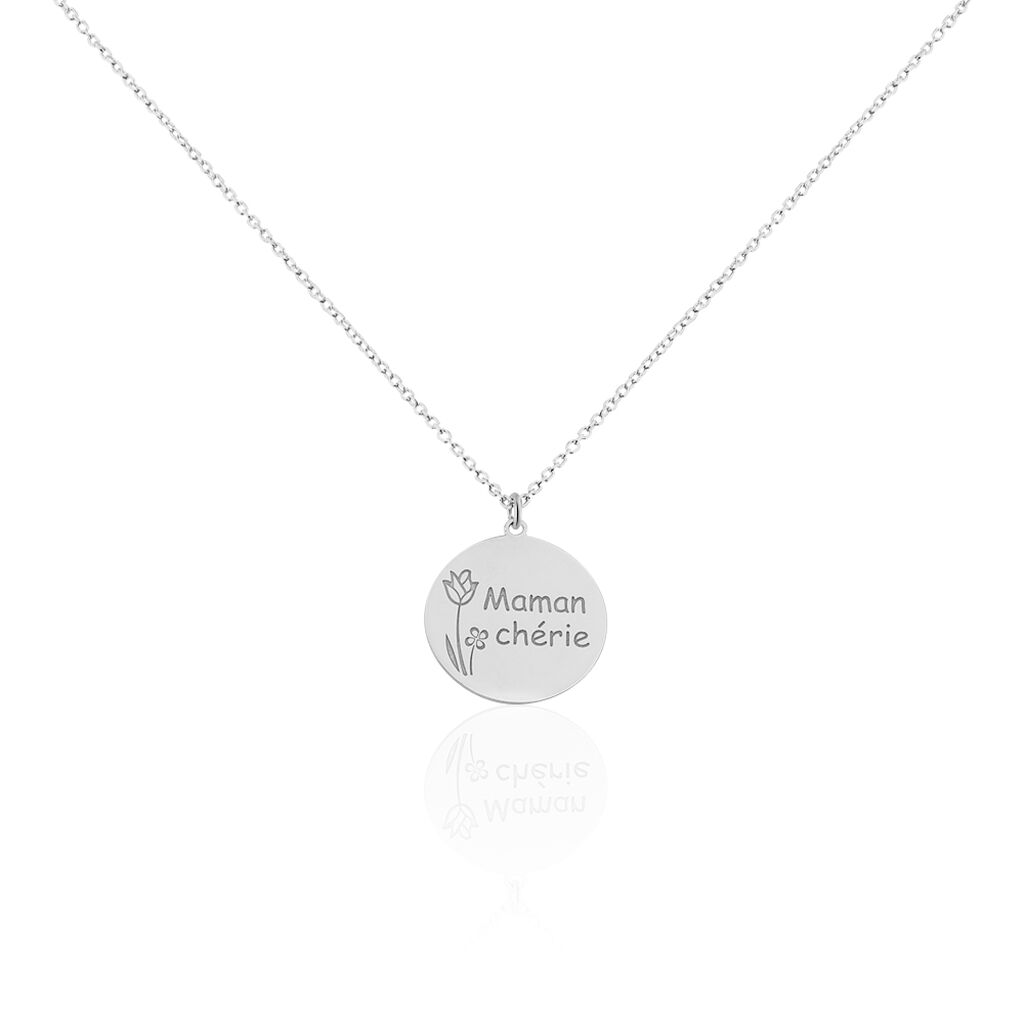 Collier Florine Argent Blanc