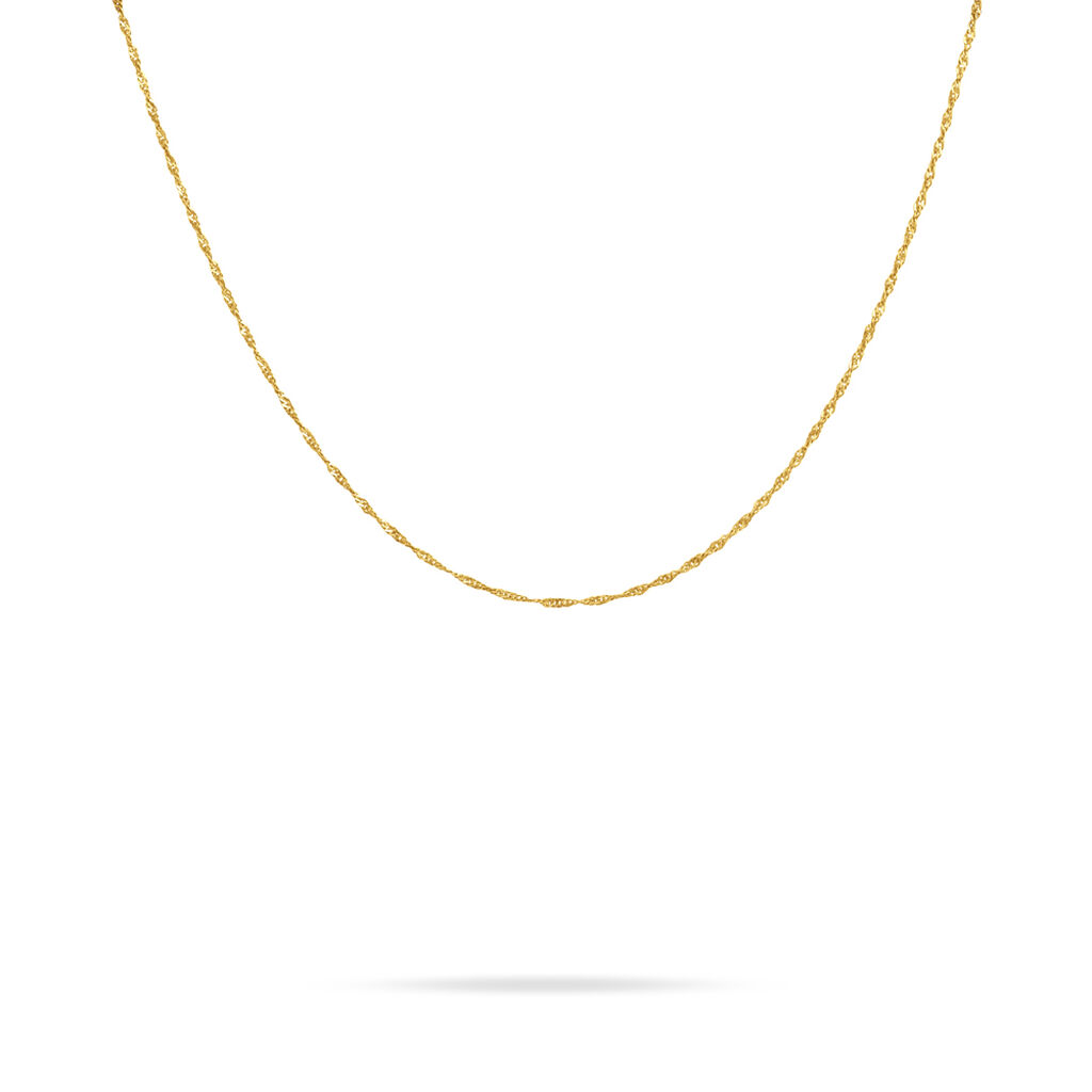 Chaîne Imanie Maille Singapour Or Jaune