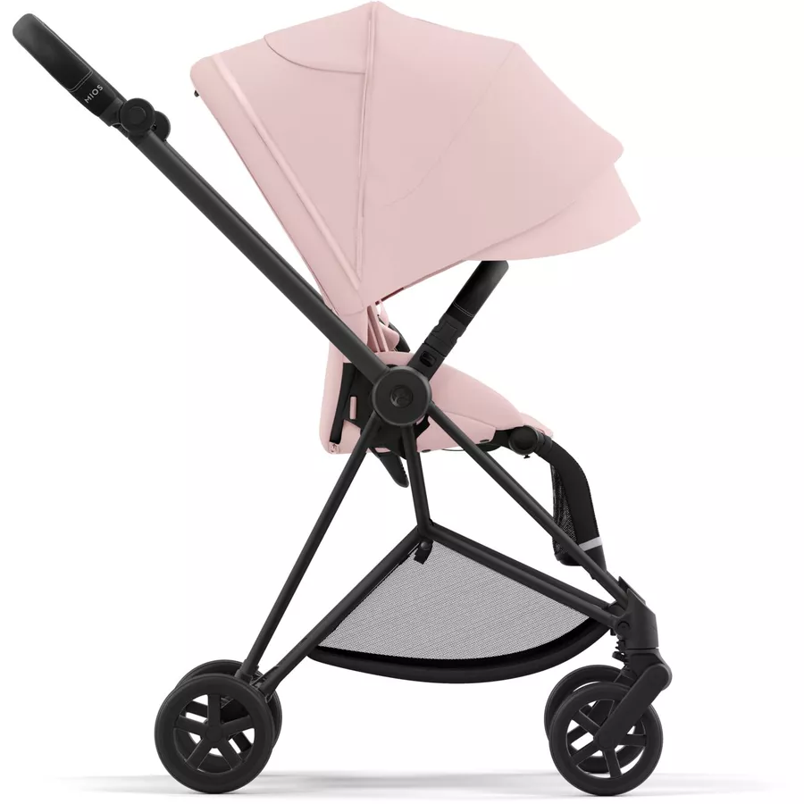 cybex PLATINUM Kombikinderwagen New Mios Matt Black Peach Pink