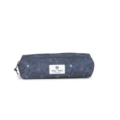 Trousse Robot - 2 compartiments - bleu - Pol Fox