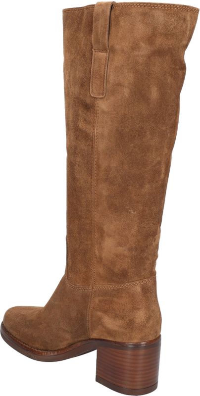 Alpe - 5354 - Lange Laars - Bruin - Suede - Blokhak 5,5 cm