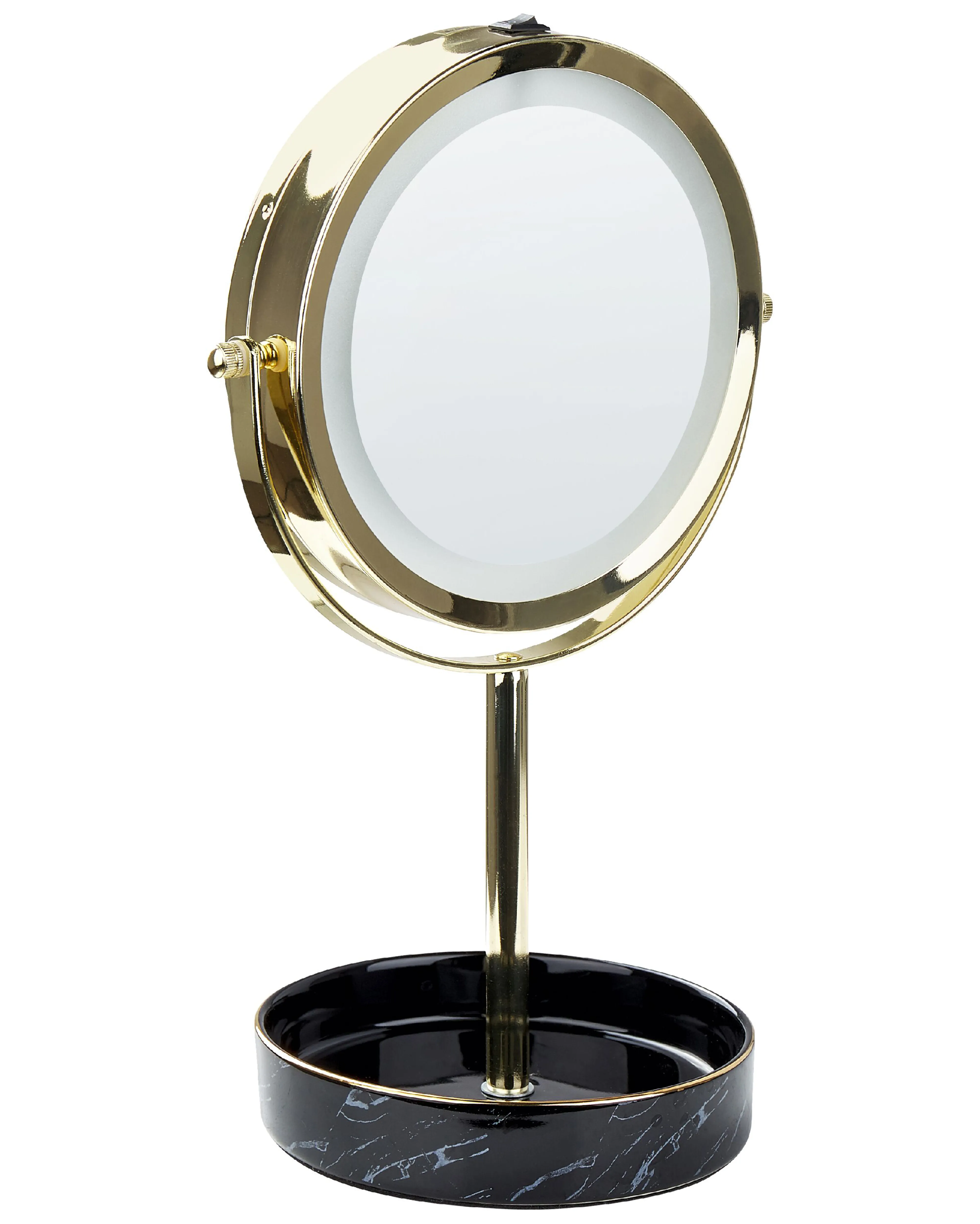 Make-up spiegel LED SAVOIE Zwart/goud