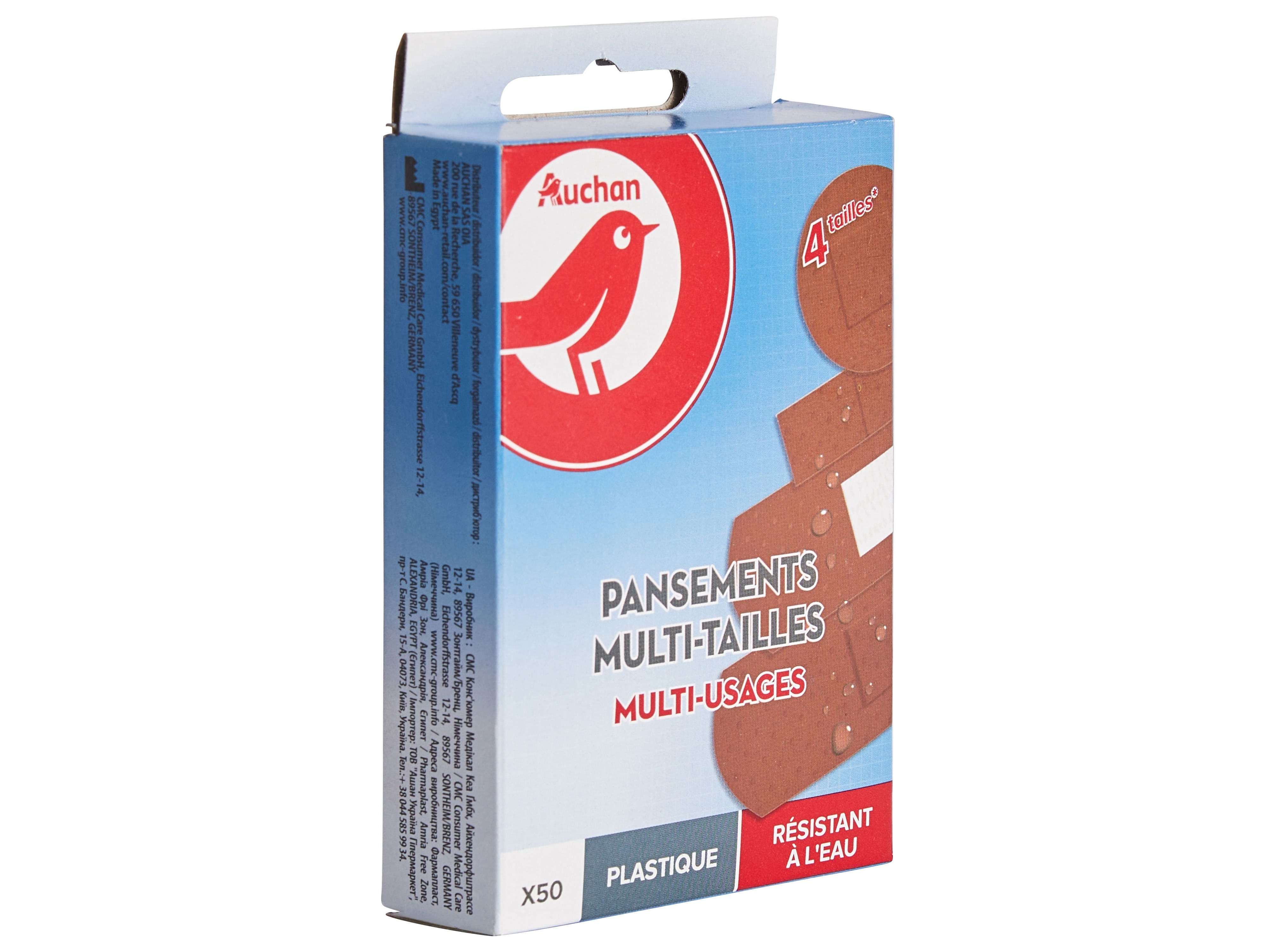 PENSOS AUCHAN MULTIUSOS CASTANHOS 4 TAMANHOS 50 UN