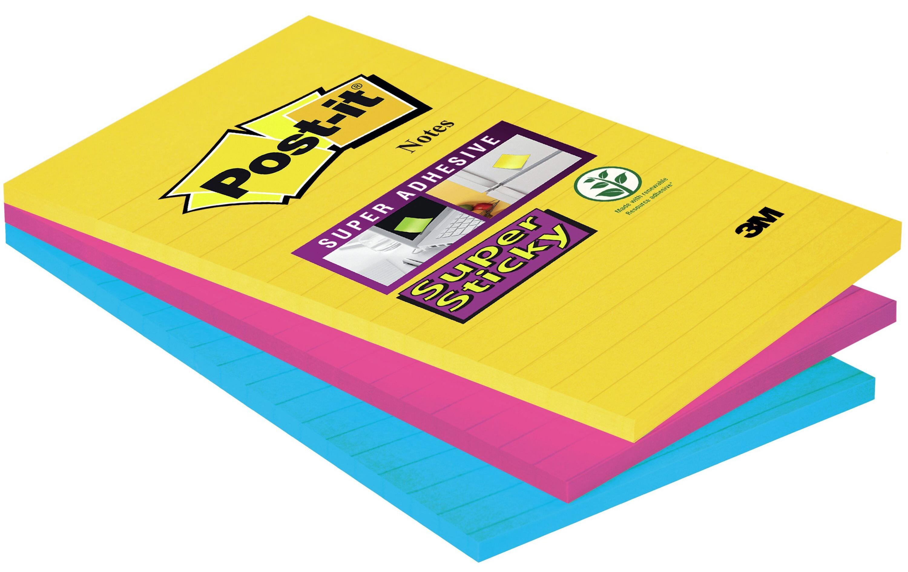 Notizzettel Post-it Super Sticky 10.1 cm x 15.2 cmPost-it Haftnotizen Super Sticky Grossformat