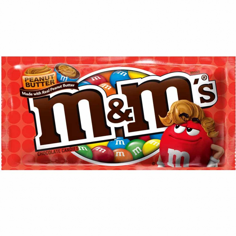M&Ms USA Peanut Butter Chocolate Dragees 46g MHD:30.5.25