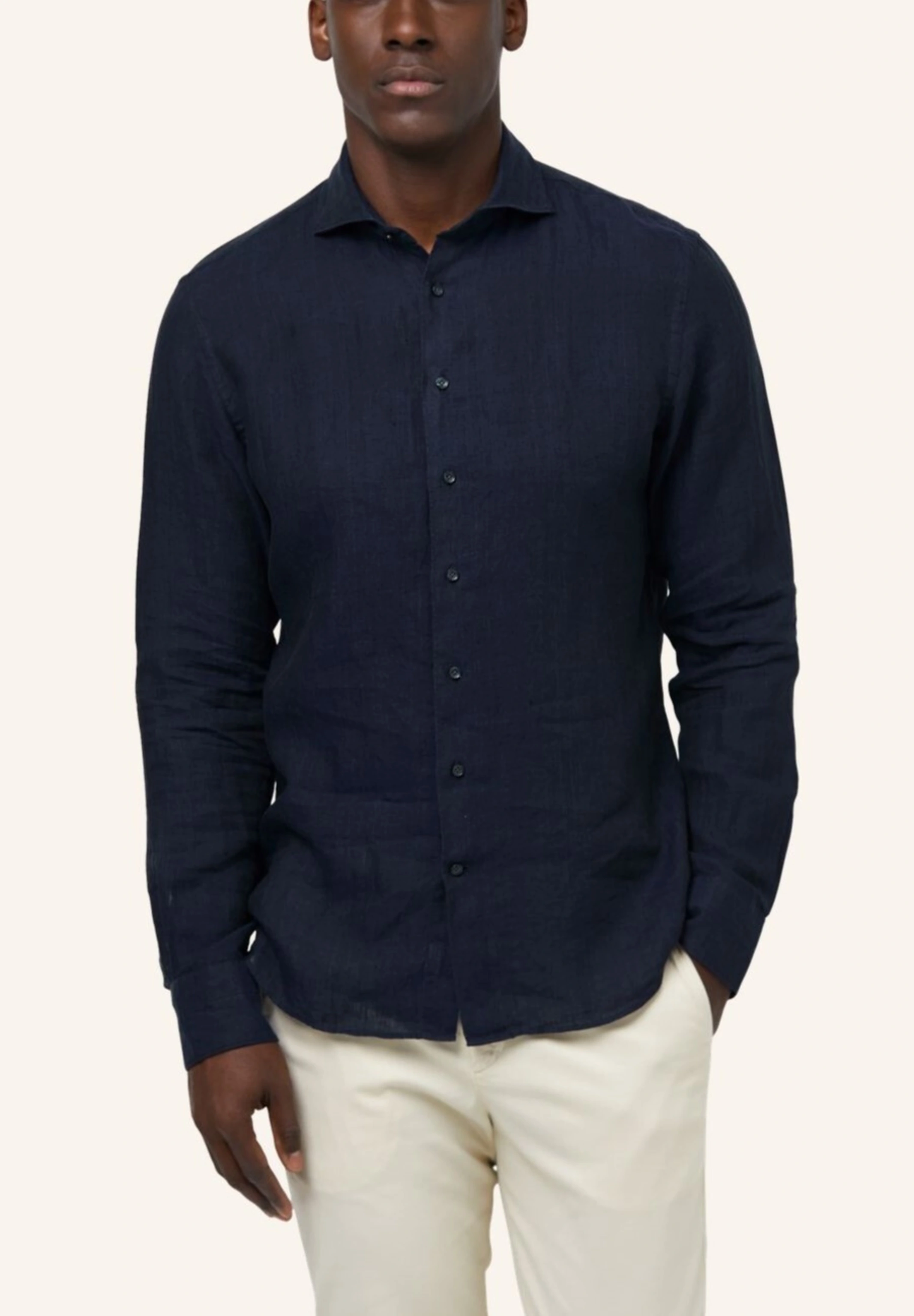 PROFUOMO Leinenhemd Slim Fit