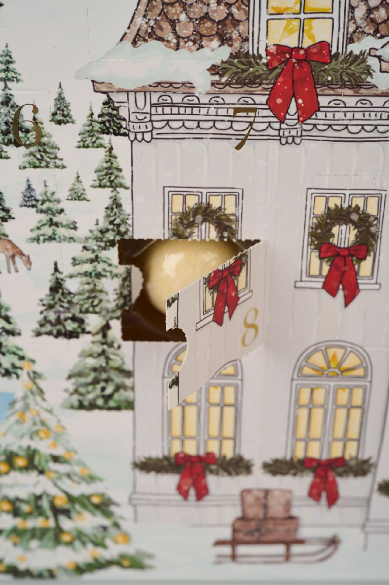 Adventskalender multi - 9x30x40 cm