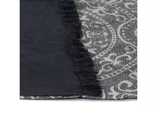 Prolenta Premium - Tapis Kilim Coton 120 x 180 cm avec motif Gris