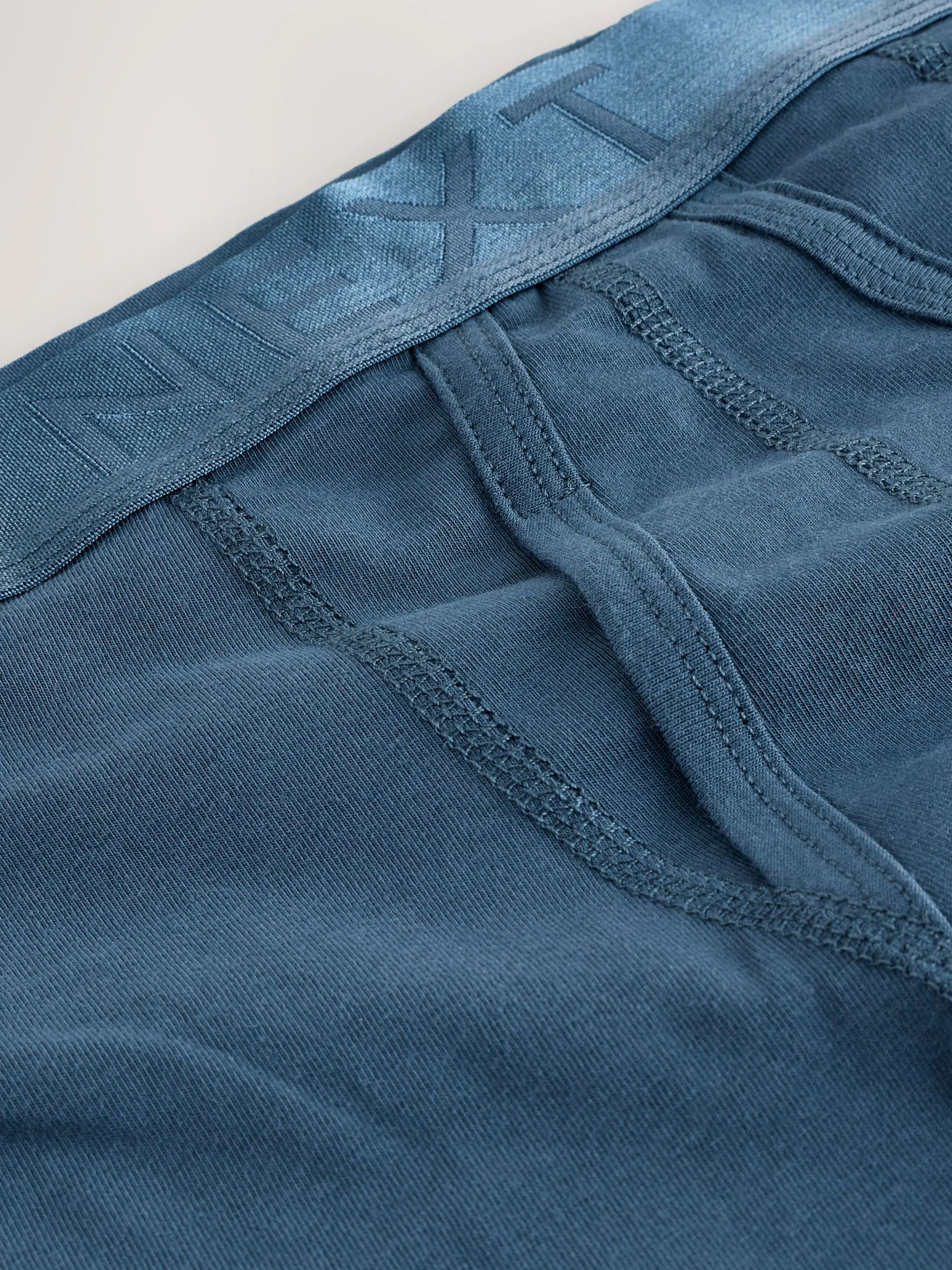Blauw/grijs/groen - Boxershorts van katoenrijk materiaal met A-voorkant