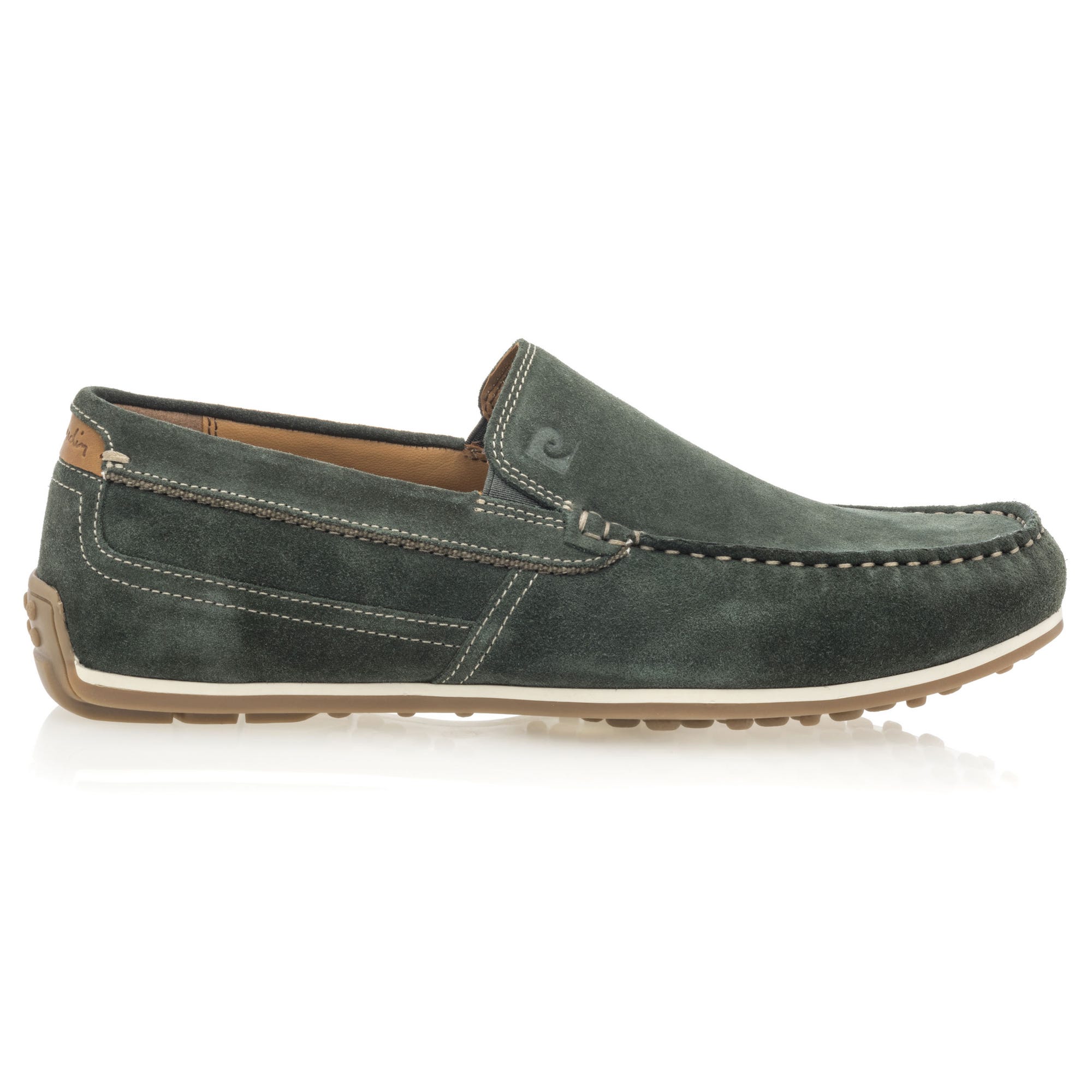 Mocassins Homme en cuir vert