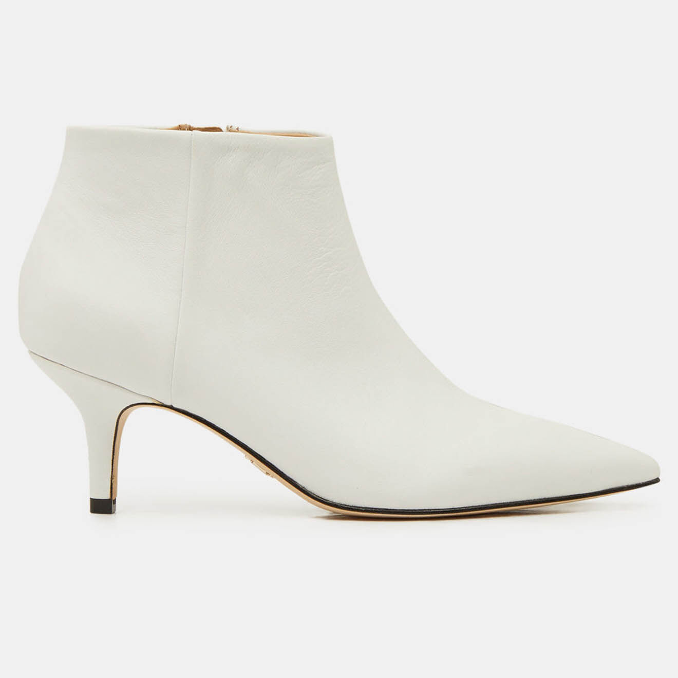 Tommy Hilfiger Bottines en Cuir à talon Elevated blanches - Talon 7 cm