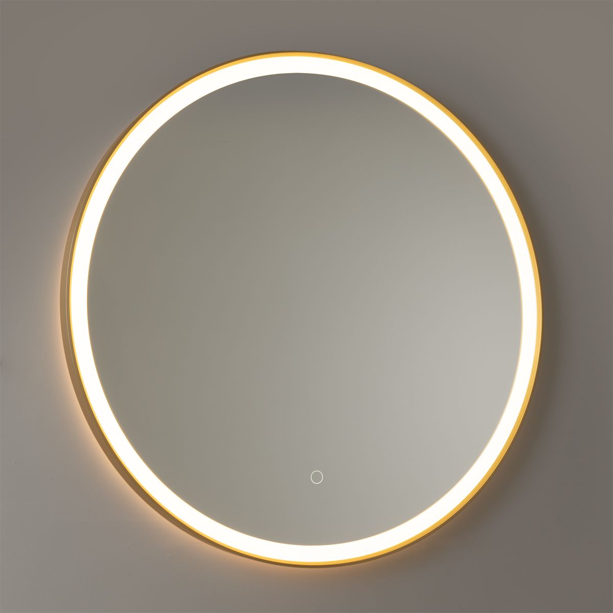 Badkamerspiegel rosé goud 70 cm incl. LED met touch dimmer - Miral