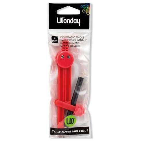 Wonday Schulzirkel mit Stift-Adapter, Kunststoff