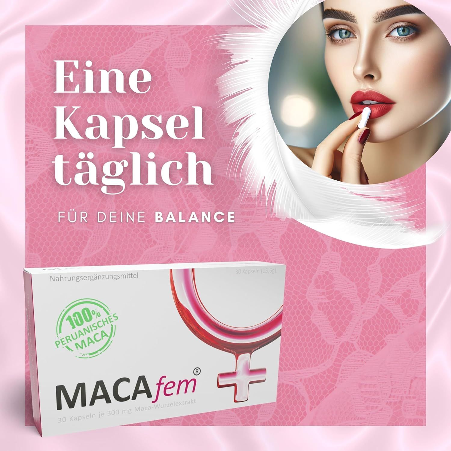 MACAfem® Maca Kapseln hochdosiert für die Frau