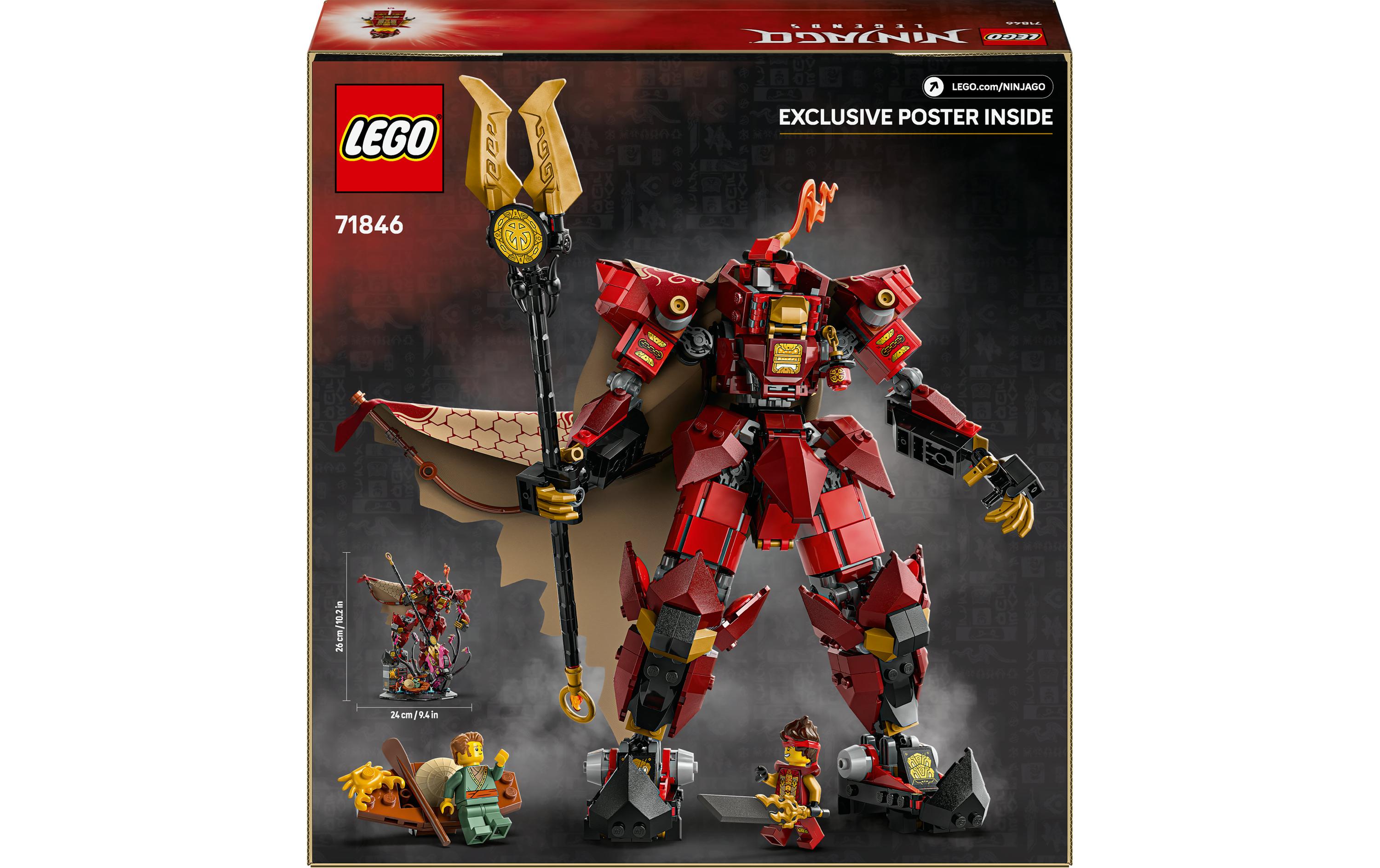 Ninjago Der Feuerritter-Mech 71846Ninja-Set zum Ausstellen