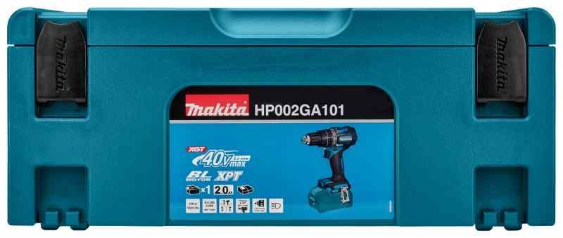 Makita HP002GA101 40V Max klopboor-/schroefmachine set (1x2.0Ah) in Mbox